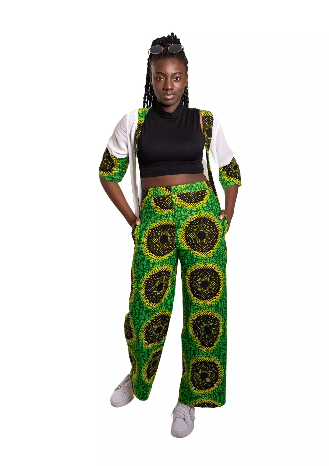 african fashion design clothing waxprint pattern kimono green africanfashionnight afn koi