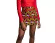 african fashion design clothing waxprint pattern africanfashionnight afn red mini skirt yellow koidesign