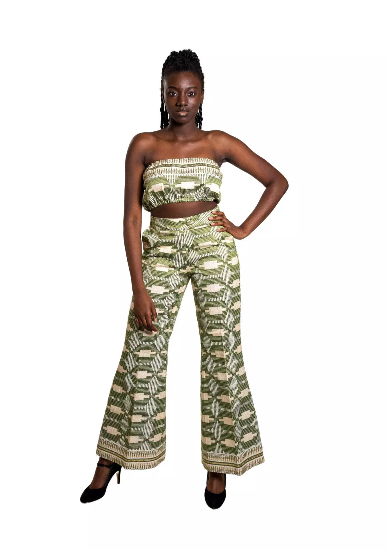 african fashion design clothing waxprint pattern africanfashionnight afn adinkra outfit green mahoney